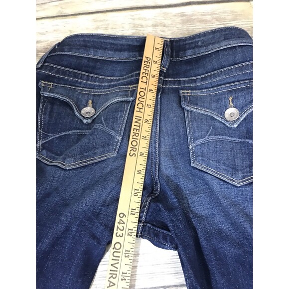 ANA A New Approach Womens Sz 6 Bootcut Jeans Flap Pocket Stretch Dark Wash - Picture 7 of 12